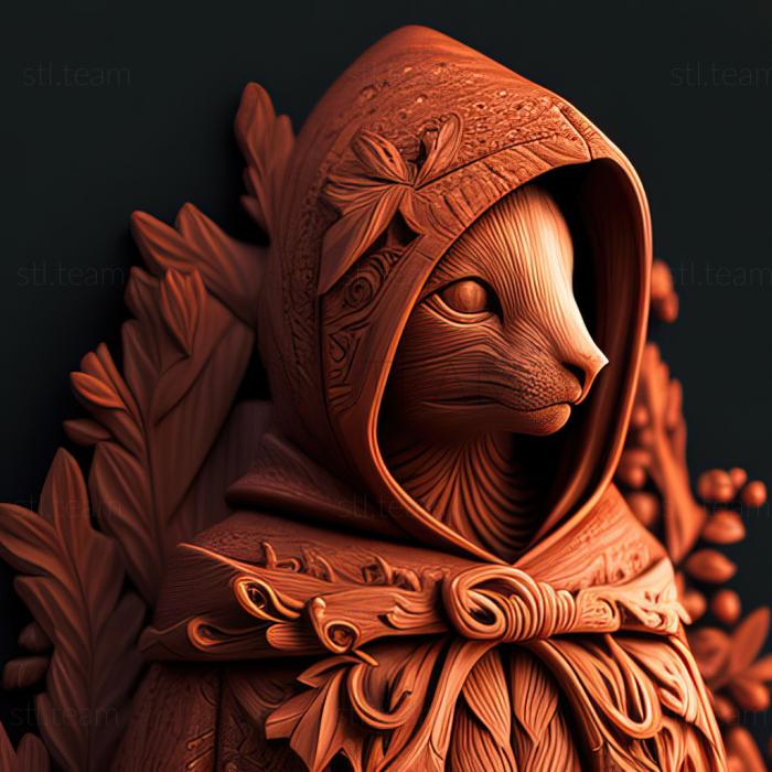 3D модель Красная Шапочка в стиле кролика (STL)